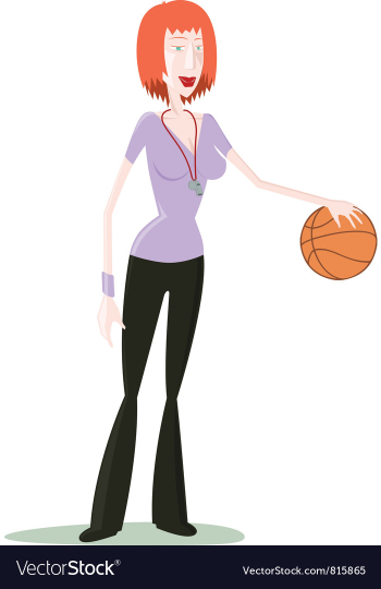 PE teacher vector image PE teacher vector image