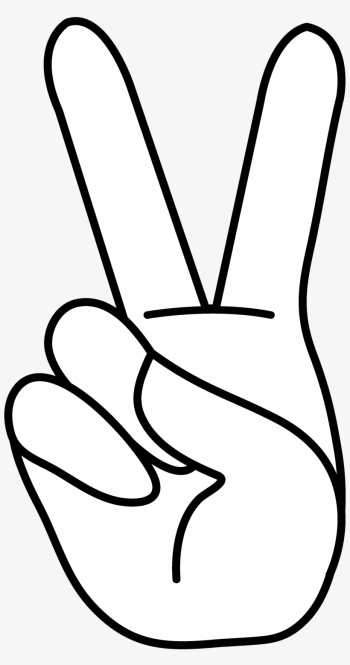 Peace Sign Clipart Transparent Background - Peace Hand Sign ...