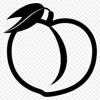 Peach Black and white Clip art - peach Peach Black and white Clip art - peach