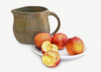 Peaches fruit and jug collage | Free PSD - rawpixel Peaches fruit and jug collage | Free PSD - rawpixel