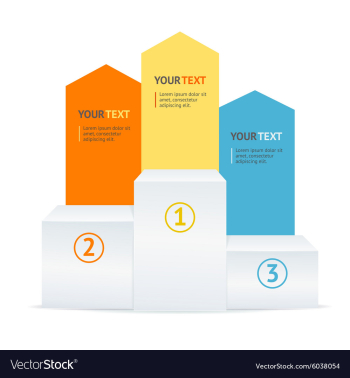 Pedestal Option Banner vector image Pedestal Option Banner vector image