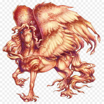 Pegasus Flame Illustration - Fire Pegasus 