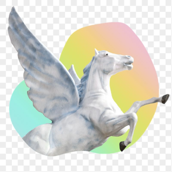 Pegasus png badge sticker, mythical | Free PNG - rawpixel