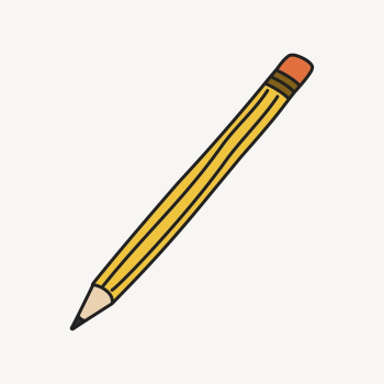 Pencil clipart, stationery cute doodle | Free Vector Illustration - rawpixel