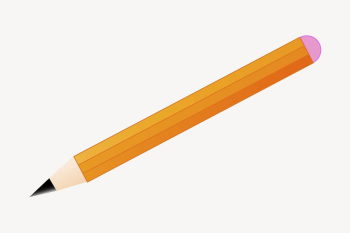 Pencil clipart, stationery illustration. Free | Free Photo - rawpixel