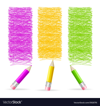 Pencil Drawing Header vector image Pencil Drawing Header vector image