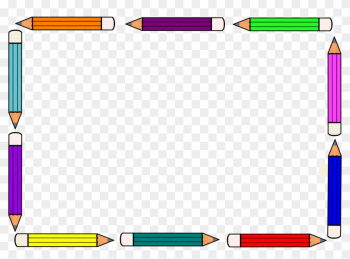 Pencil Frame Clipart - Pencil Border Clipart