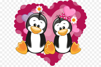 Penguin Cartoon - Penguin cartoon couple Penguin Cartoon - Penguin cartoon couple