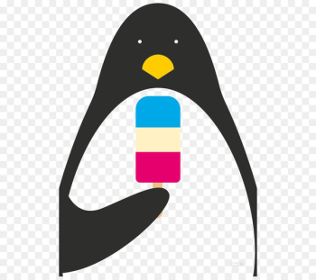 Penguin Drawing Kate Marker Interiors - penguin 
