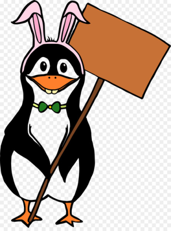 Penguin Easter Bunny Vector graphics Humour Rabbit - penguin Penguin Easter Bunny Vector graphics Humour Rabbit - penguin