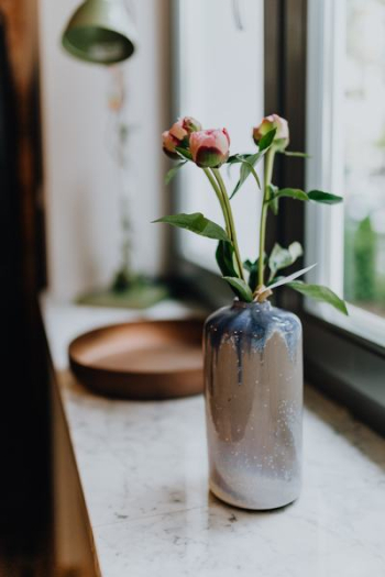 Peony flowers in vase Peony flowers in vase