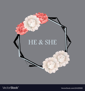 Peony rose ranunculus pink flowers and decorative vector image Peony rose ranunculus pink flowers and decorative vector image