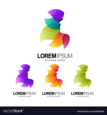 people and beauty lady logo design template people and beauty lady logo design template