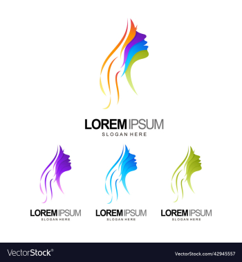 people and beauty lady logo design template people and beauty lady logo design template