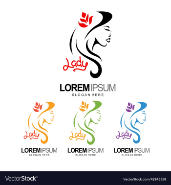 people and beauty lady logo design template people and beauty lady logo design template