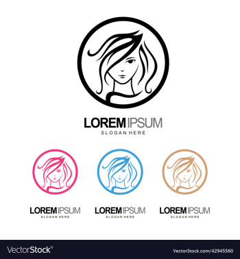 people and beauty lady logo design template people and beauty lady logo design template