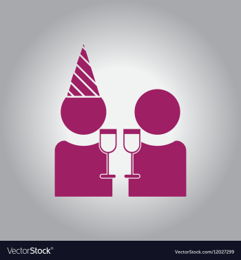 People celebrating christmas vector image People celebrating christmas vector image