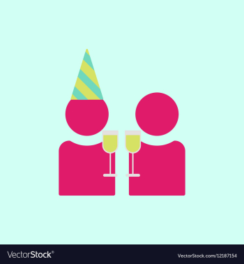 People celebrating christmas vector image People celebrating christmas vector image