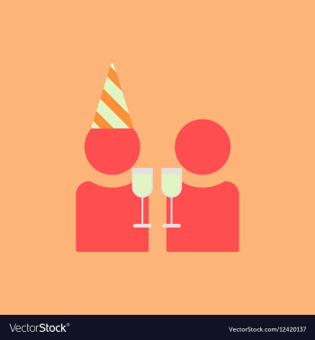 People celebrating christmas vector image People celebrating christmas vector image