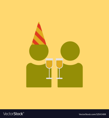 People celebrating christmas vector image People celebrating christmas vector image