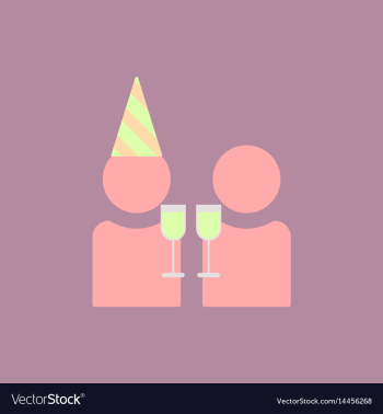 People celebrating christmas vector image People celebrating christmas vector image