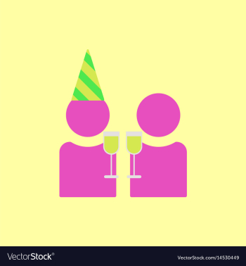 People celebrating christmas vector image People celebrating christmas vector image