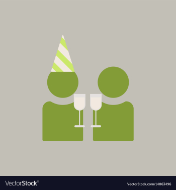 People celebrating christmas vector image People celebrating christmas vector image