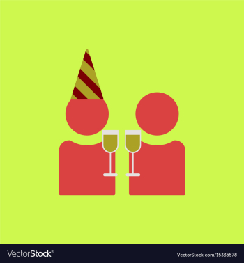 People celebrating christmas vector image People celebrating christmas vector image