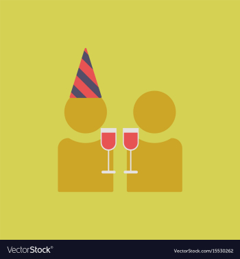 People celebrating christmas vector image People celebrating christmas vector image