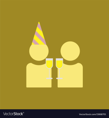 People celebrating christmas vector image People celebrating christmas vector image