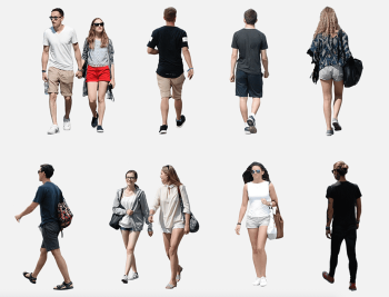 people collage with white background, Visualization Architectural rendering Architecture SketchUp, people, 3D Computer Graphics, people, fashion png