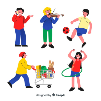 People doing things collection People doing things collection