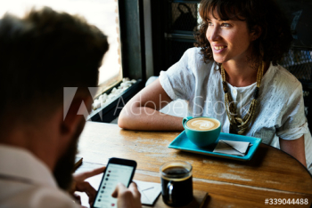 People hangout together at coffee shop People hangout together at coffee shop