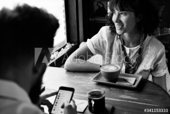 People hangout together at coffee shop People hangout together at coffee shop