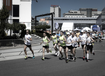 People Having A Marathon People Having A Marathon