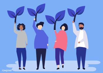 People holding tree icons to raise environmen.. | Free stock vector - 479644 People holding tree icons to raise environmen.. | Free stock vector - 479644