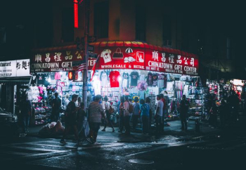 people in china town people in china town
