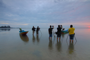 People on Beach Against Sky People on Beach Against Sky