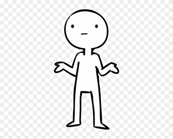 People - Shrug Clipart