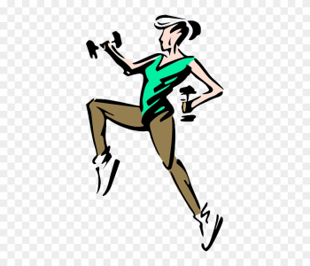 People, Silhouette, Girl, Aerobics, Cartoon, Logos - Clip Art Fit