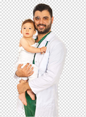 People , smiling man standing and carrying baby transparent background PNG clipart