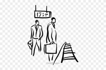 People Standing In Line Clipart - People Waiting For Train Drawing People Standing In Line Clipart - People Waiting For Train Drawing