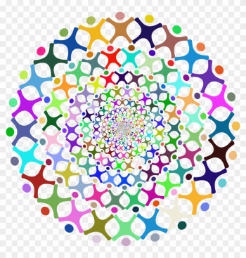 People Vortex Prismatic 2 - Png Vector People Circle