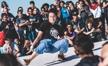 People Watching A Woman Dancing Hip Hop People Watching A Woman Dancing Hip Hop