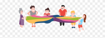 People With Parachute People With Parachute - Illustration People With Parachute People With Parachute - Illustration