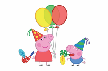 Peppa Pig Balloons Png Vector Free Download - Peppa Pig E George ...