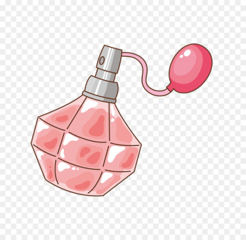 Perfume Cartoon Illustration - Pink perfume Perfume Cartoon Illustration - Pink perfume