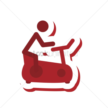 Person cycling on bicycle equipment Person cycling on bicycle equipment