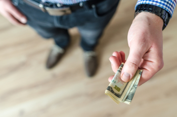 Person Holding Banknote Person Holding Banknote