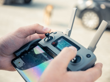 Person Holding Drone Remote Person Holding Drone Remote